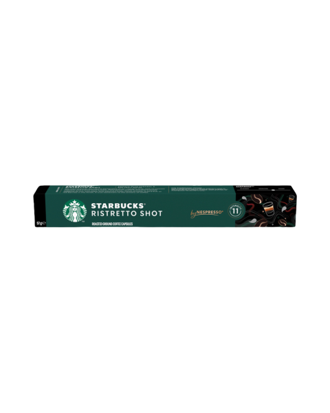 Starbucks Ristretto Shot 11, Nespresso­kompatibel, 10 Aluminium Kaffeekapseln, 57g